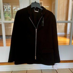 Tahari Black Zippered Jacket Size 14